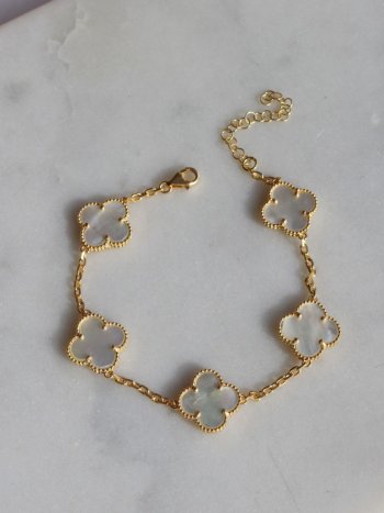 Pulseira Madrepérola Inspiração Van Cleef