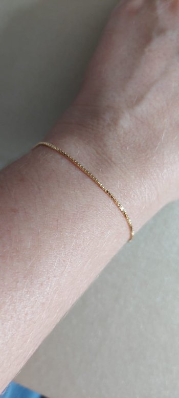 Pulseira Veneziana . Semijóias 18k